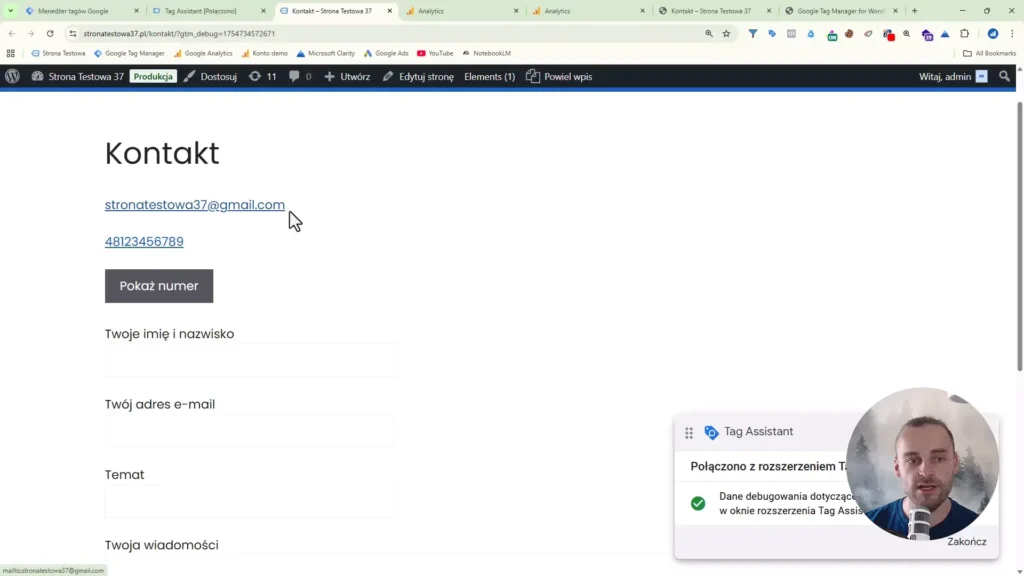 Zrzut ekranu przedstawiający adresu email do skopiowania