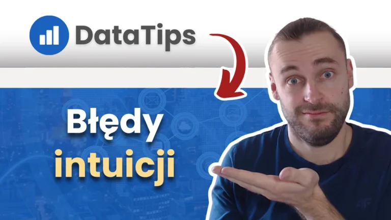 Ekspert analityki internetowej Paweł Piekarski pokazuje, jak błędy w intuicji mogą pogorszyć marketing. Banner wpisu blogowego z sylwetką autora.
